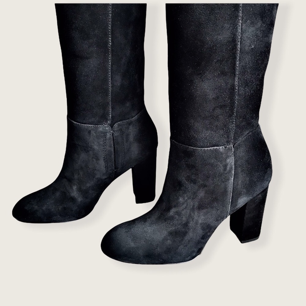 Sam Edelman Caprice Suede Trendy Knee-High Boots - Picture 11 of 16